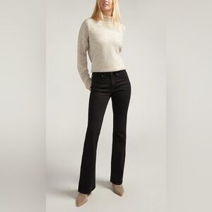 SILVER Jeans SZ 29 x 33 Suki Mid Rise Curvy Fit Slim Boot Jeans in Black NEW